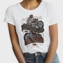 Motorcycle Skeleton Custom, Tricou Femei
