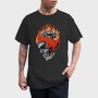 Motorcycle Skull Fire, Tricou Barbati (Unisex)