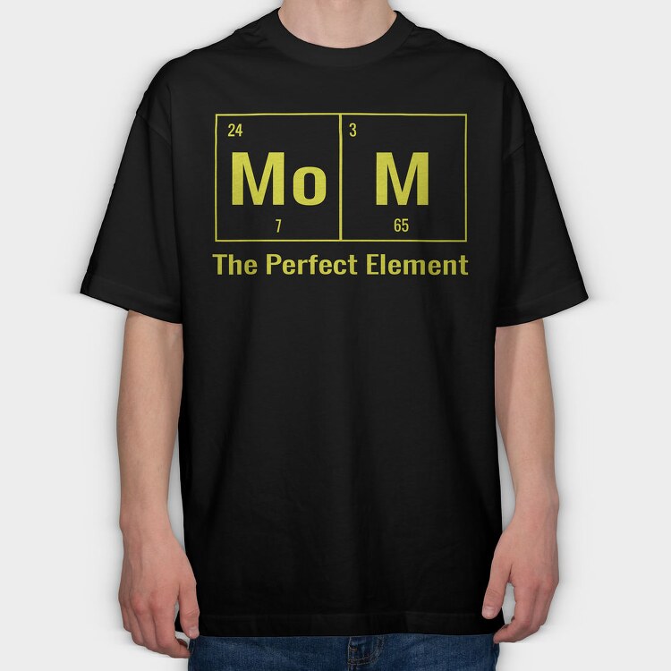 Mo Mom Element, Tricou Oversize Barbati (Unisex)