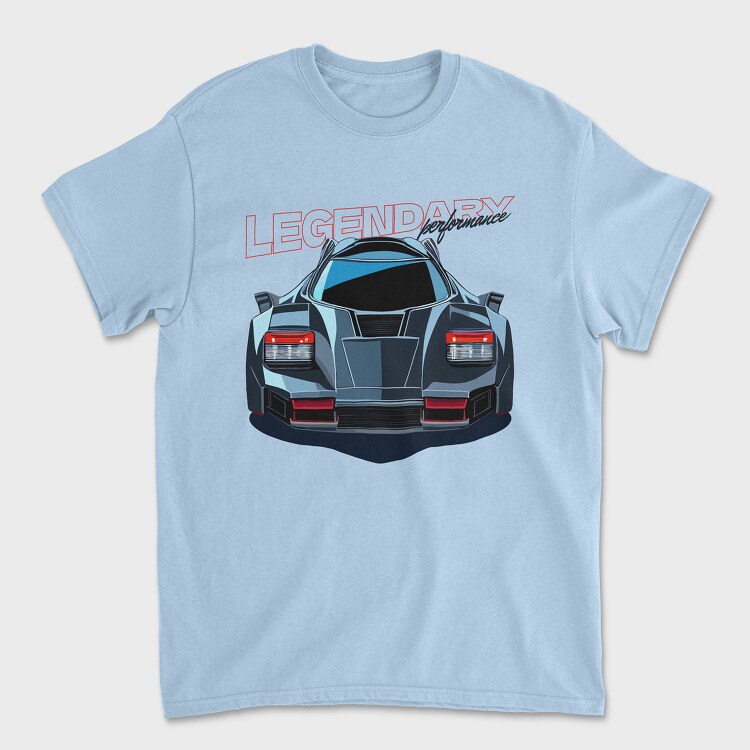 Sports Car Front Perspective Legendary Performance, Tricou Barbati (Unisex)