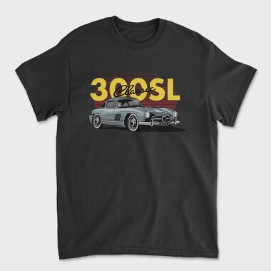 Mercedes Benz 300SL Gullwing, Tricou Barbati (Unisex)
