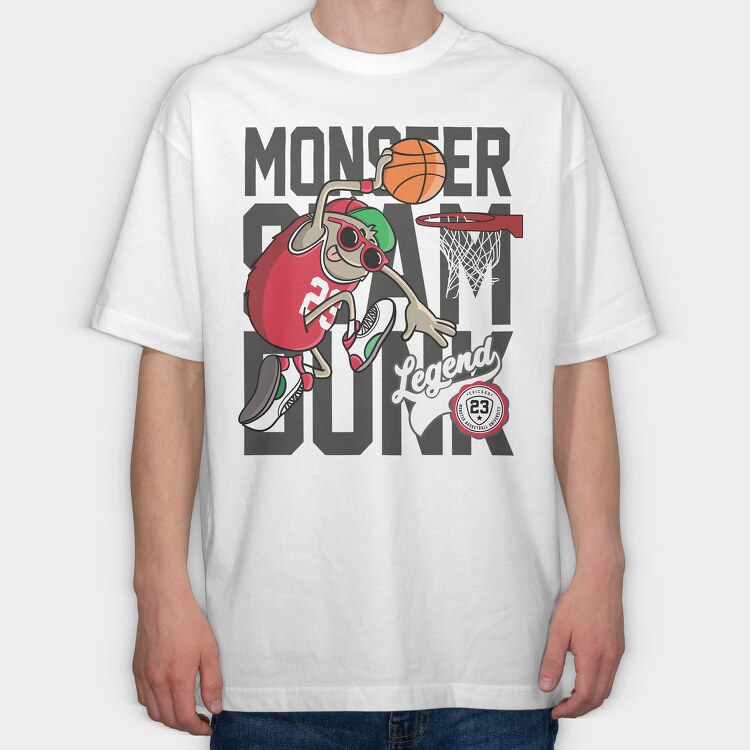 Monster Slam Legend, Tricou Oversize Barbati (Unisex)