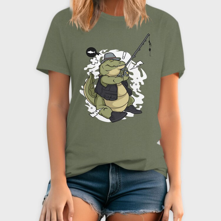 Crocodile Fishing Buddy, Tricou Barbati (Unisex)