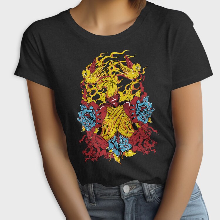 Flame Angel Roses, Tricou Femei