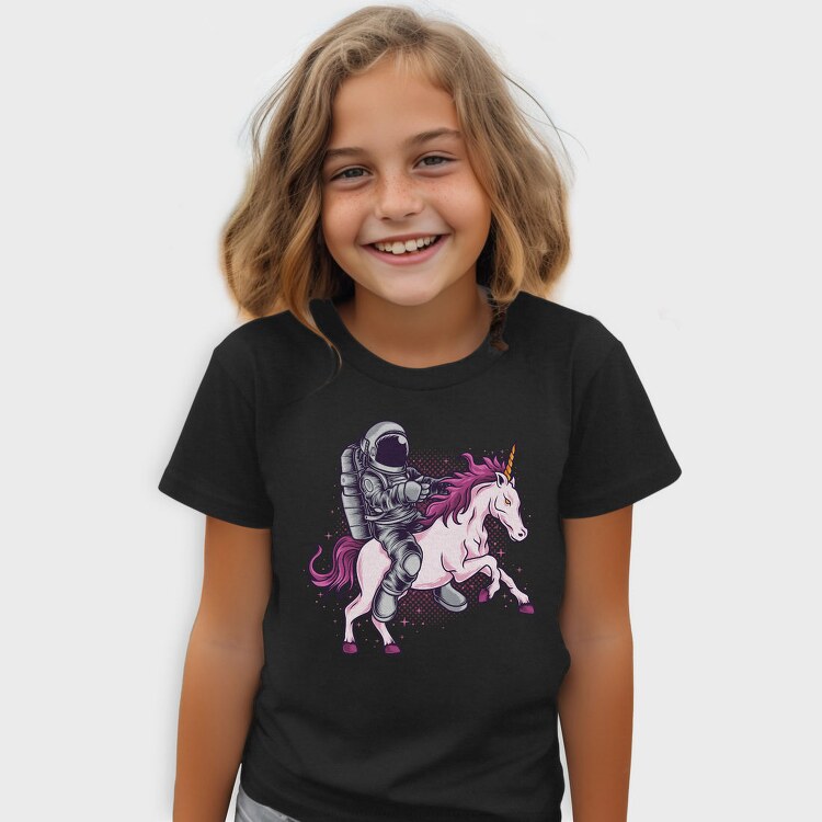 Astronaut Unicorn Space Ride, Tricou Copii
