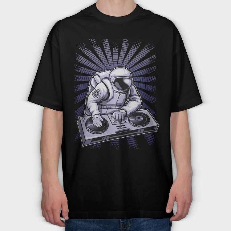 Space Dj Mix, Tricou Oversize Barbati (Unisex)