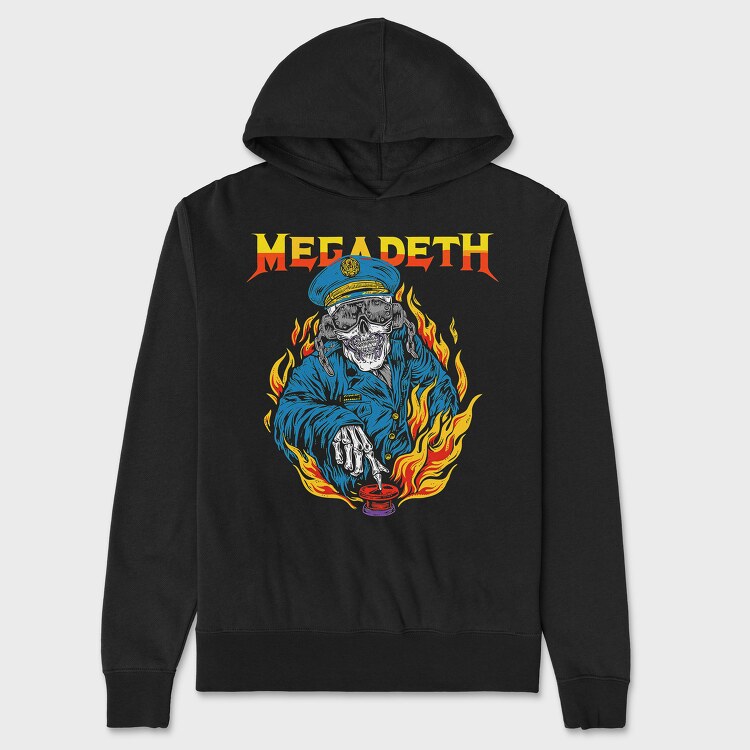 Megadeth, Hanorac Oversize Barbati (Unisex)