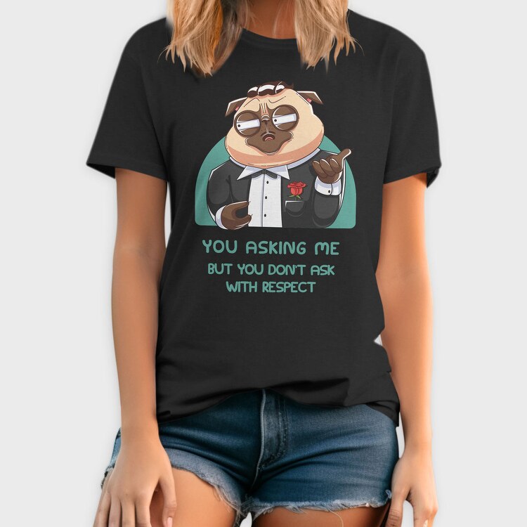 Pug In Tuxedo, Tricou Barbati (Unisex)
