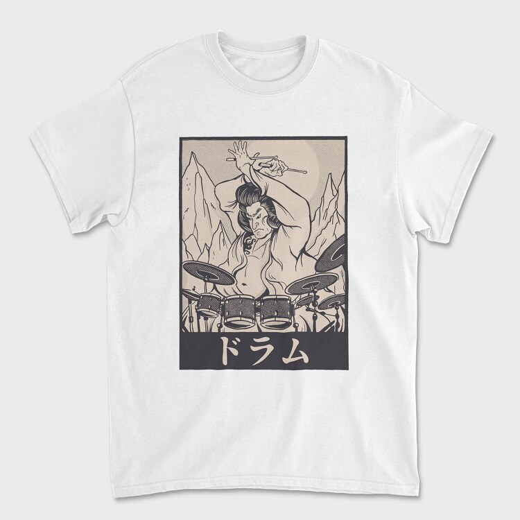 Samurai Drummer, Tricou Barbati (Unisex)