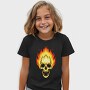 Flaming Skull, Tricou Copii