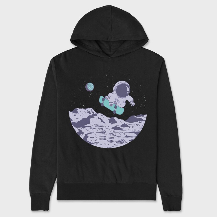 Skater Astronaut, Hanorac Oversize Barbati (Unisex)