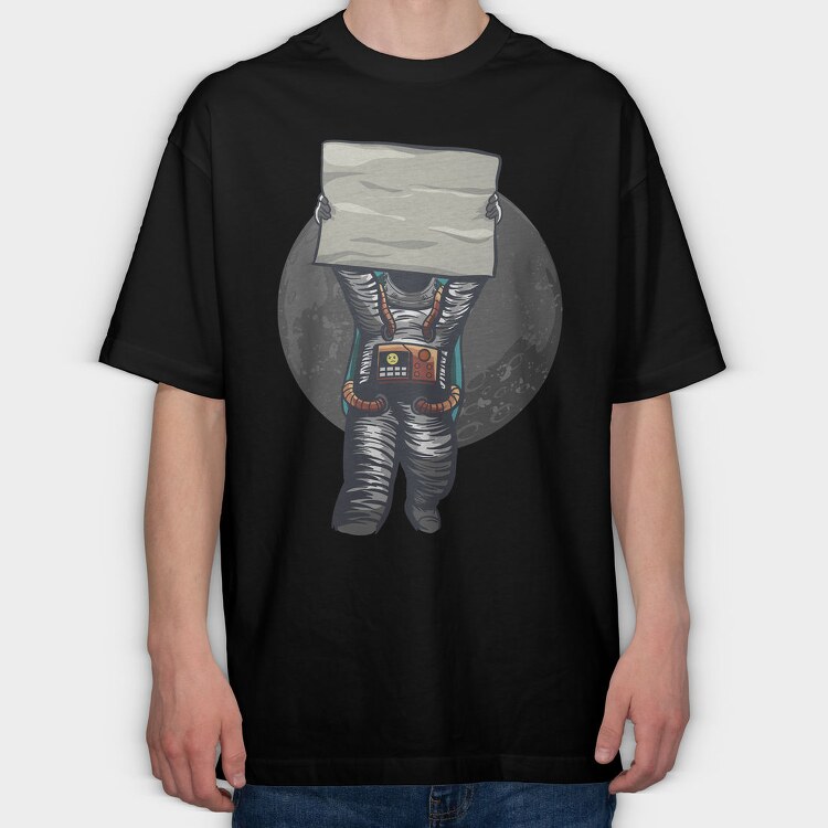 Space Explorer Sign, Tricou Oversize Barbati (Unisex)