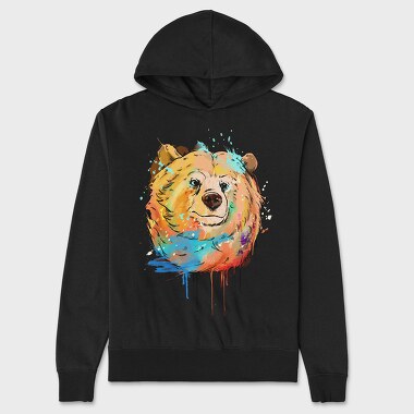 Colorful Bear, Hanorac Oversize Barbati (Unisex)