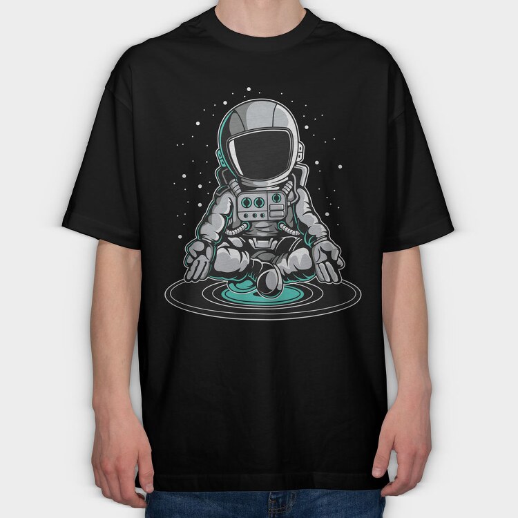 Space Meditate, Tricou Oversize Barbati (Unisex)