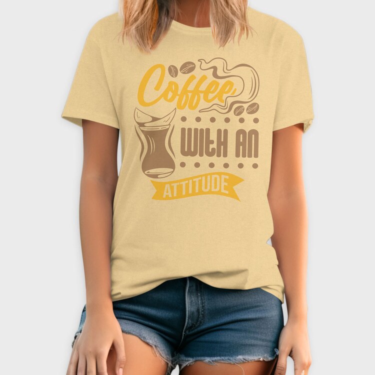 Coffee With an Attitude, Tricou Barbati (Unisex)