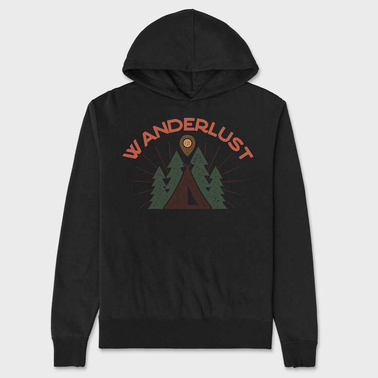 Wanderlust, Hanorac Oversize Barbati (Unisex)