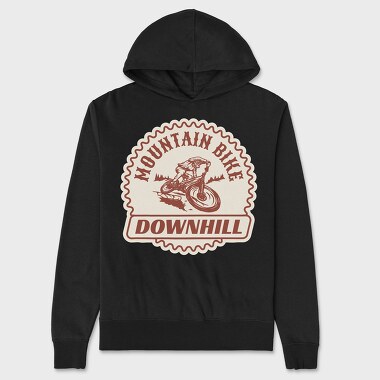 Downhill Adventure Mountain Bike, Hanorac Oversize Barbati (Unisex)