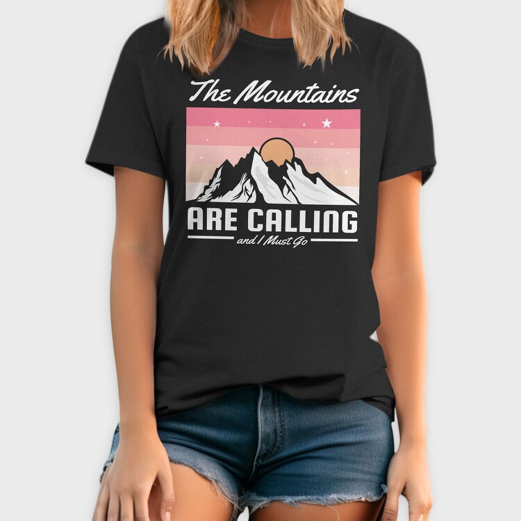 Mountain Moon Star, Tricou Barbati (Unisex)