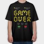 Game Over Cash, Tricou Oversize Barbati (Unisex)