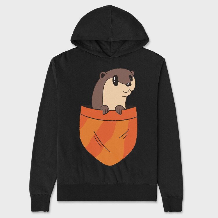 Pocket Otter, Hanorac Oversize Barbati (Unisex)