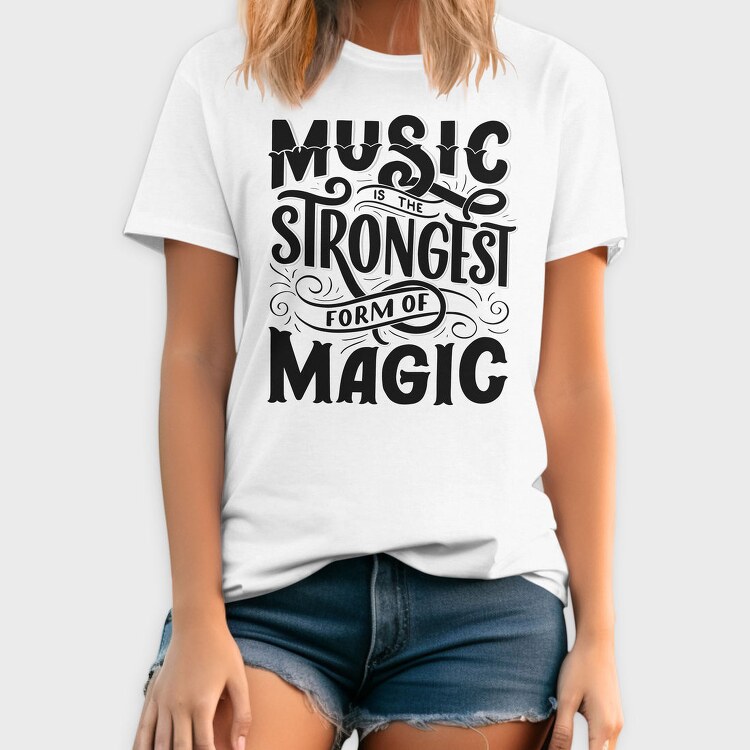 Music Is The Strongest Form Of Magic, Tricou Barbati (Unisex)