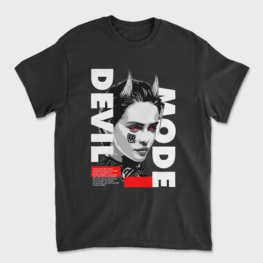 Devil Mode, Tricou Barbati (Unisex)