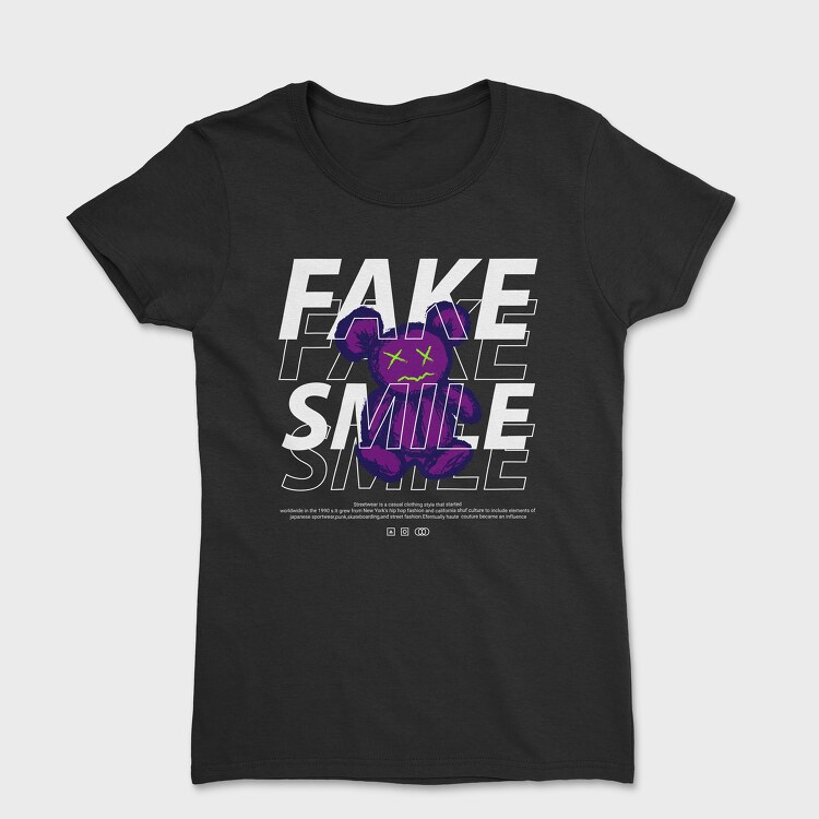 Fake Smile Teddy Bear, Tricou Femei