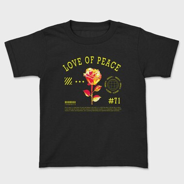 Love of Peace Yellow, Tricou Copii