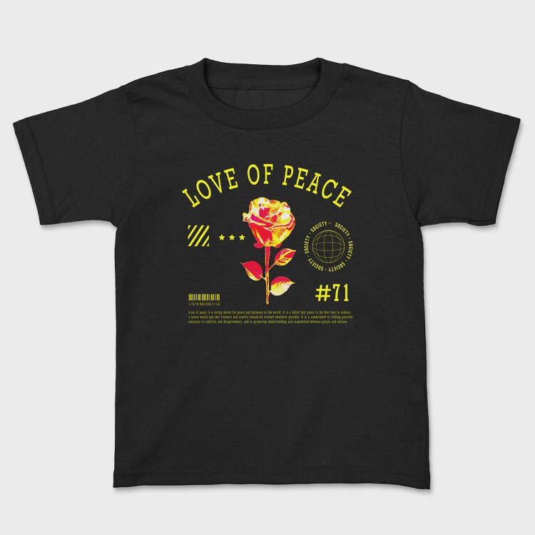 Love of Peace Yellow, Tricou Copii