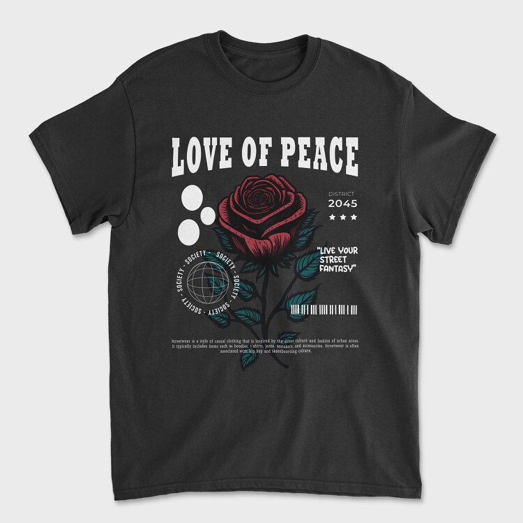 Love of Peace, Tricou Barbati (Unisex)