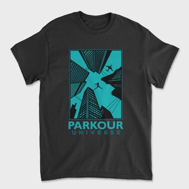 Parkour Universe, Tricou Barbati (Unisex)