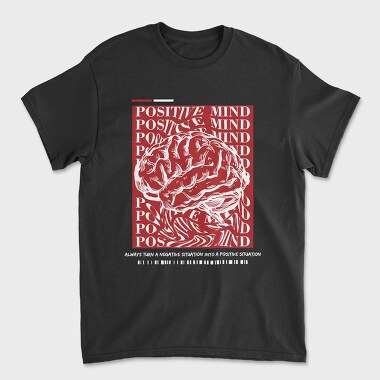 Positive Mind, Tricou Barbati (Unisex)