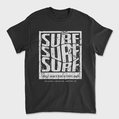 Surf, Tricou Barbati (Unisex)