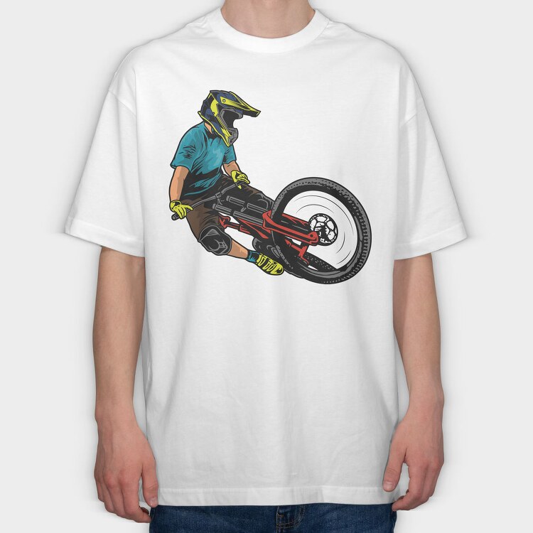 Dirt Jump Rider, Tricou Oversize Barbati (Unisex)