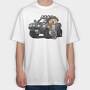 Teddy Bear 4X4 Adventure, Tricou Oversize Barbati (Unisex)