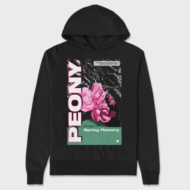 Peony, Hanorac Oversize Barbati (Unisex)