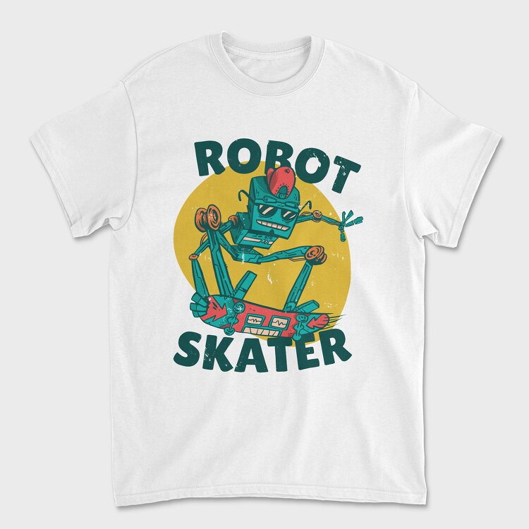 Tricou Barbati (Unisex), Robot Skater