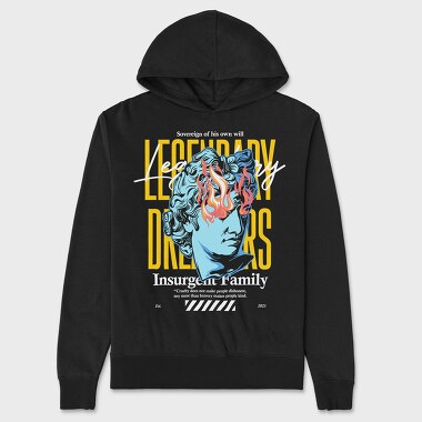 Legendary Dreamers, Hanorac Oversize Barbati (Unisex)