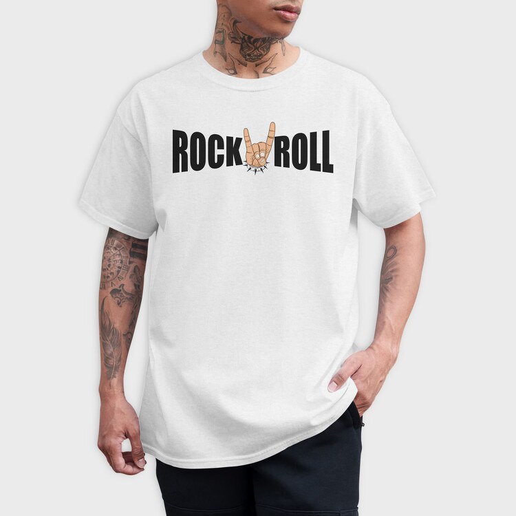 Rock Roll Horns, Tricou Barbati (Unisex)