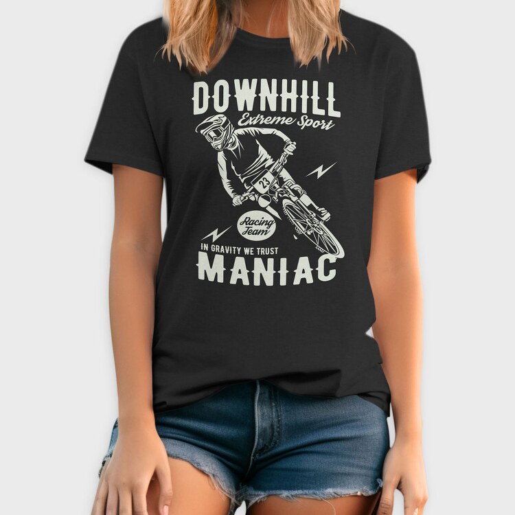 Downhill Racing Maniac, Tricou Barbati (Unisex)