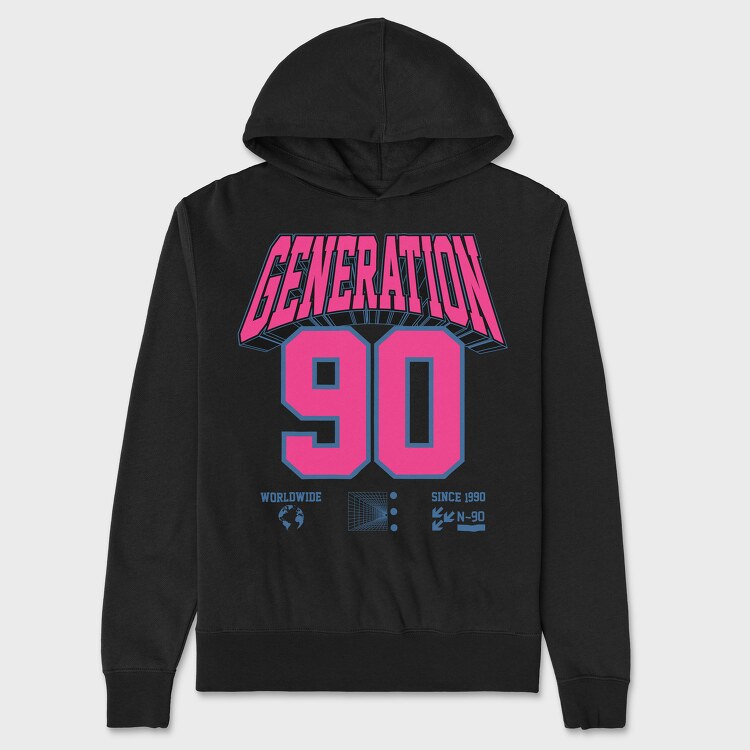 Generation 90, Hanorac Oversize Barbati (Unisex)