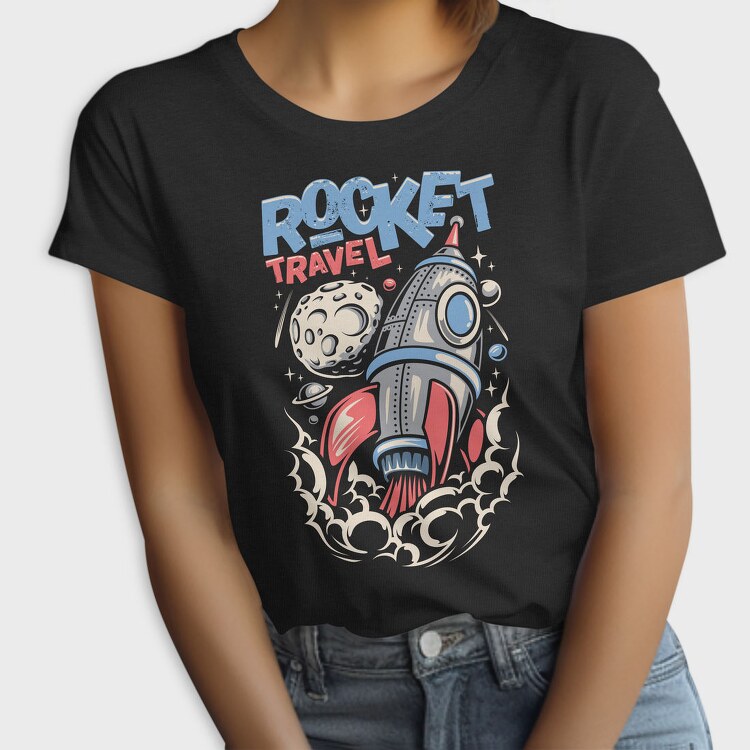 Rocket Travel Blastoff, Tricou Femei