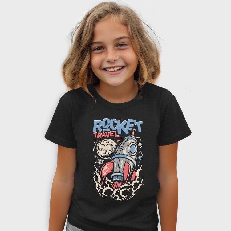 Rocket Travel Blastoff, Tricou Copii