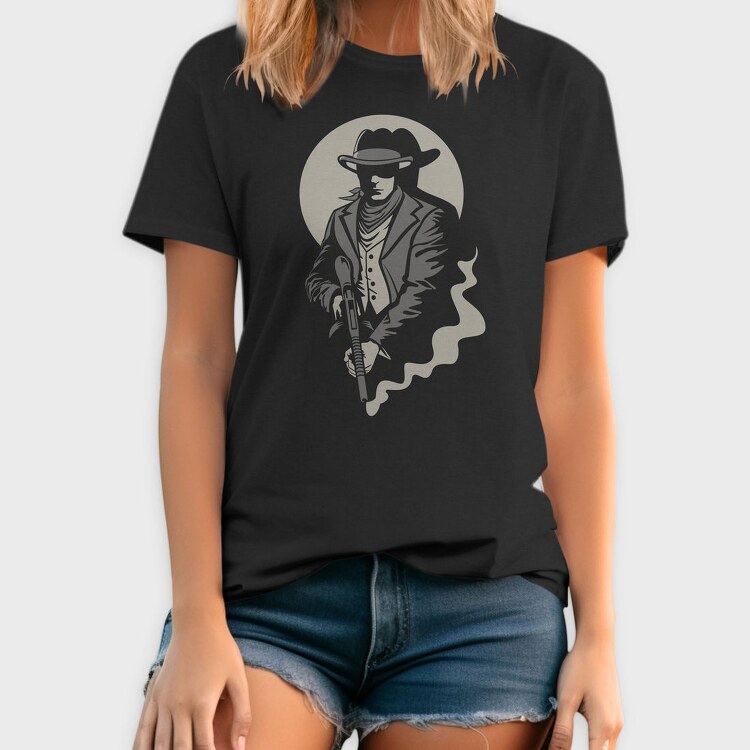 Cowboy Smoke Gun, Tricou Barbati (Unisex)