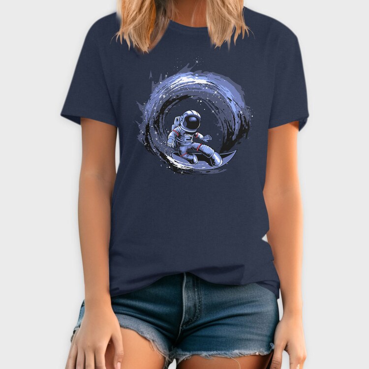 Astronaut Wave Surf, Tricou Barbati (Unisex)