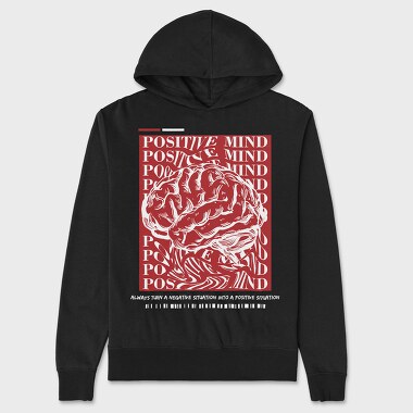 Positive Mind, Hanorac Oversize Barbati (Unisex)