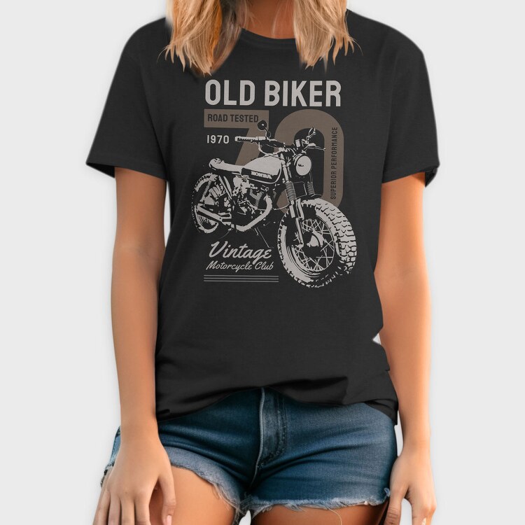 Old Biker Road Tested, Tricou Barbati (Unisex)