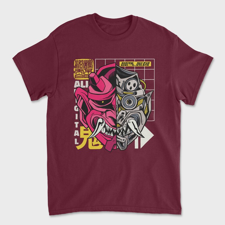 Cyber Oni, Tricou Barbati (Unisex)