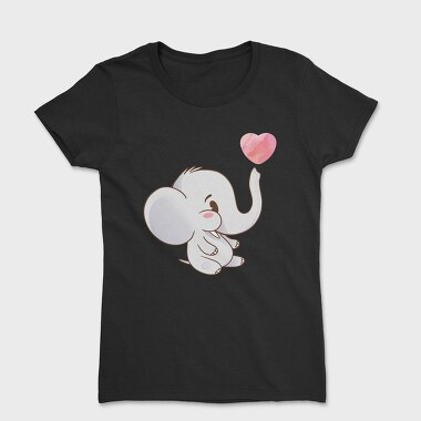 Tricou Femei, Cute Elephant