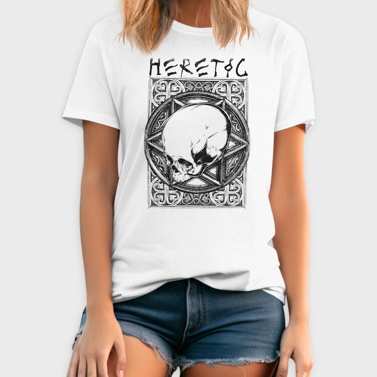 Heretic Skull, Tricou Barbati (Unisex)